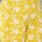 Janasya Women's Mustard Cotton Floral Printed High Low Casual Tunic Set | Swadesiicart