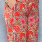 Janasya Women's Multicolor Cotton Floral Printed Peplum Casual Top Set | Swadesiicart
