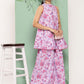 Janasya Women's Lavender Crepe Digital Printed A-line Casual Top Set - Swadesiicart