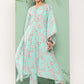 Janasya Women's Sea Green Crepe Digital Printed Kaftan Casual Kaftan Set - Swadesiicart