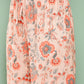 Janasya Women's Peach Crepe Digital Printed Kaftan Casual Kaftan Set | Swadesiicart