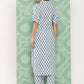 Janasya Women's White Cotton Floral Printed High Low Casual Kurta Set | Swadesiicart