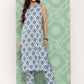 Janasya Women's Grey Crepe Digital Printed Straight Casual Kurta Set | Swadesiicart