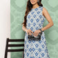 Janasya Women's Grey Crepe Digital Printed Straight Casual Kurta Set | Swadesiicart