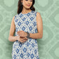 Janasya Women's Grey Crepe Digital Printed Straight Casual Kurta Set | Swadesiicart