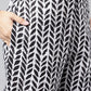 Janasya Women's Black Cotton Paisley Printed Straight Casual Kurta Set | Swadesiicart