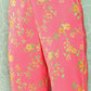 Janasya Women's Pink Moss Digital Floral Printed Panelled Festive Kurta Set | Swadesiicart