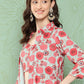 Janasya Women's Multicolor Moss Digital Floral Printed Crop Top Festive Crop Top Set - Swadesiicart