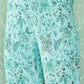 Janasya Women's Aqua Blue Moss Digital Floral Printed Straight Festive Kurta Set | Swadesiicart