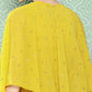 Janasya Women's Yellow Crepe Solid Crop Top Festive Top Set | Swadesiicart