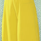 Janasya Women's Yellow Crepe Solid Crop Top Festive Top Set | Swadesiicart