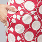 Janasya Women's Maroon Cotton Floral Printed Gathered Casual Kurta Set | Swadesiicart