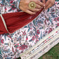 Janasya Beige Georgette Digital Floral Printed Set | Swadesiicart