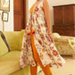 Janasya Orange Cotton Solid Set | Swadesiicart