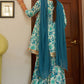 Janasya White Cotton Floral Printed Set | Swadesiicart