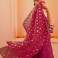 Janasya Women's Pink Chanderi Embellished Festive Straight Kurta Set | Swadesiicart