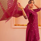 Janasya Women's Pink Chanderi Embellished Festive Straight Kurta Set | Swadesiicart