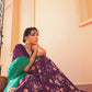 Janasya Purple Georgette Digital Floral Printed Festive Lehenga Choli | Swadesiicart