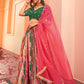 Janasya Green Georgette Digital Floral Printed Festive Lehenga Choli | Swadesiicart