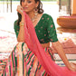 Janasya Green Georgette Digital Floral Printed Festive Lehenga Choli | Swadesiicart