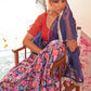 Janasya Red Georgette Digital Floral Printed Festive Lehenga Choli | Swadesiicart