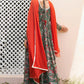 Janasya Bottle Green Georgette Digital Floral Printed Set | Swadesiicart