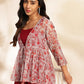 Janasya Wine Moss Solid Set | Swadesiicart