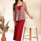 Janasya Wine Moss Solid Set | Swadesiicart