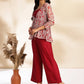 Janasya Wine Moss Solid Set | Swadesiicart