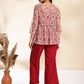 Janasya Wine Moss Solid Set | Swadesiicart