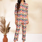 Janasya Multicolor Cotton Ikat Printed Set | Swadesiicart