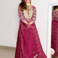 Janasya Pink Cotton Foil Floral Printed Set | Swadesiicart