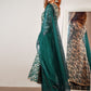 Janasya Teal Cotton Foil Floral Printed Set | Swadesiicart