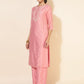 Janasya Pink Chanderi Embellished Set | Swadesiicart