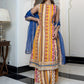 Janasya Women's Multicolor Cotton Ethnic Printed Festive A-line Kurta Set | Swadesiicart