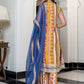 Janasya Women's Multicolor Cotton Ethnic Printed Festive A-line Kurta Set | Swadesiicart