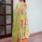 Janasya Women's Multicolor Cotton Floral Printed Festive Flared Kurta Set | Swadesiicart