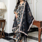 Janasya Women's Black Cotton Embellished Festive Empire Kurta Set | Swadesiicart