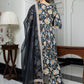 Janasya Women's Black Cotton Embellished Festive Empire Kurta Set | Swadesiicart