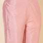 Janasya Pink Crepe Silk Yoke Embroidery Set | Swadesiicart