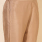 Janasya Beige Crepe Silk Embellished Set | Swadesiicart