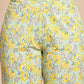 Janasya Light Green Cotton Floral Straight Co-ord Set - Swadesiicart
