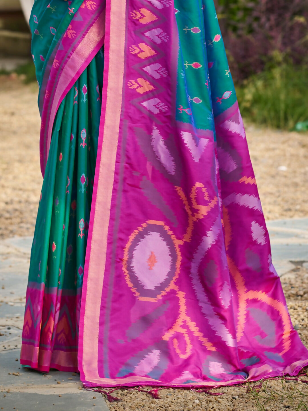 Shree Shyam Fashion Sea Green Soft Silk Saree