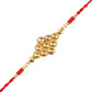 Kundan Rakhi With Dry Fruits & Besan Laddoos | Swadesiicart