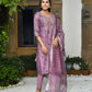 Vaasva Women's Chanderi Printed Suit Set With Pant And Printed Dupatta | Swadesiicart
