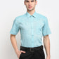 Jainish Green Men's Solid Cotton Half Sleeves Formal Shirt ( SF 783Green ) | Swadesiicart