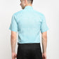 Jainish Green Men's Solid Cotton Half Sleeves Formal Shirt ( SF 783Green ) | Swadesiicart