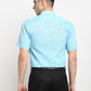 Jainish Blue Men's Solid Cotton Half Sleeves Formal Shirt ( SF 783Sky ) | Swadesiicart