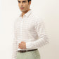 Jainish Men's Formal Cotton Horizontal Striped Shirt ( SF 790White ) | Swadesiicart