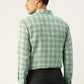 Jainish Men's Cotton Checked Formal Shirts ( SF 791Green ) | Swadesiicart